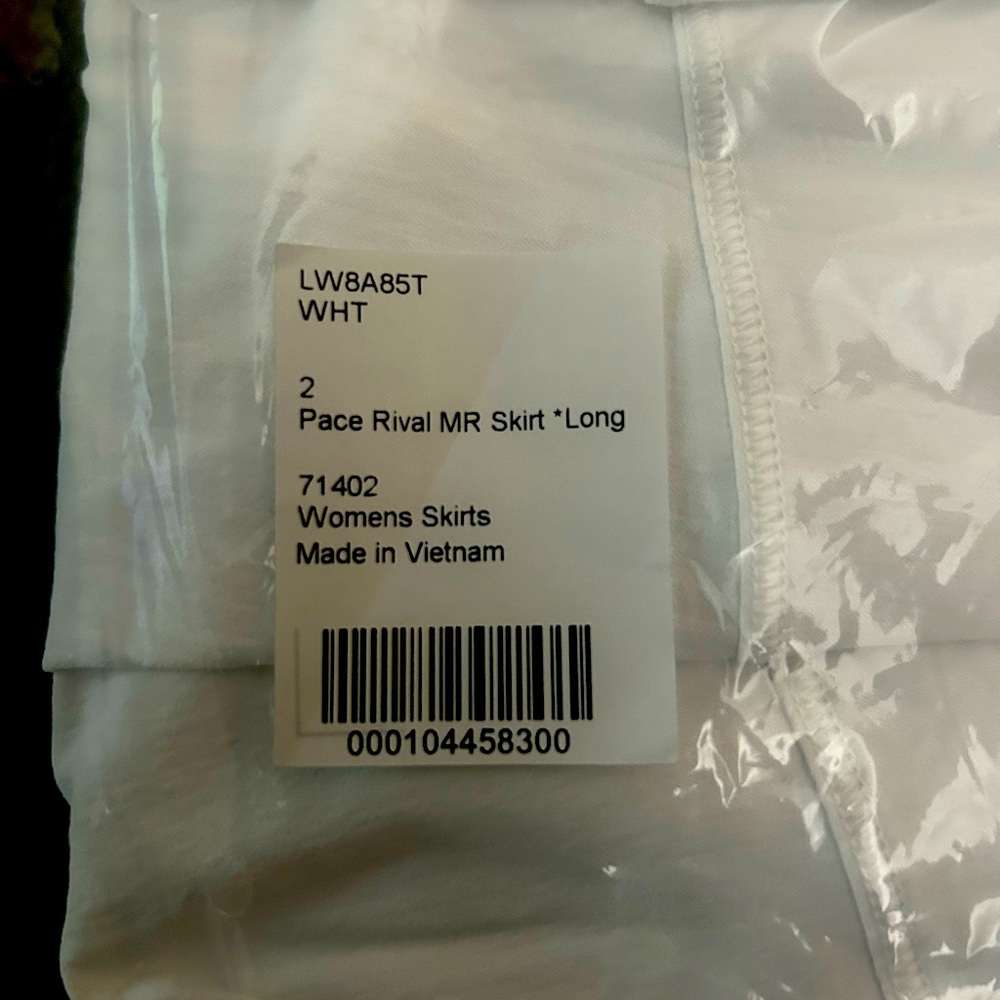 NWT Lululemon Pace Rival Skort *Long* Size 2